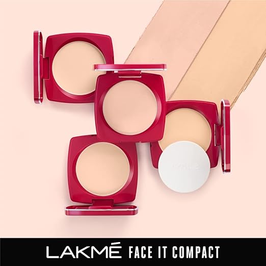 Lakme Forever Matte Compact, Smooth Finish, Lightweight Compact Powder That Lasts for 12 HrsFor A Natural Even Toned Look
