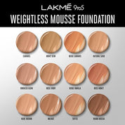 Lakme Powerplay Mousse Foundation, Matte Finish, Full coverage, Lightweight, Long Lasting Face Makeup,Beige