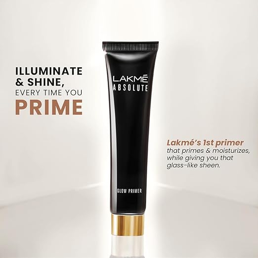 Lakme Unreal Glow Primer, infused with luminescent pearls, lightweight sheer texture, long-lasting makeup (30ml)