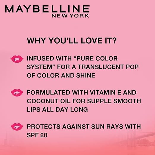 Maybelline New York Lip Balm, With SPF