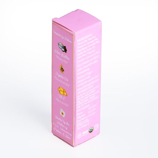 Whimsy Beauty Lip Gloss for Kids and Girls | Non Sticky Lightweight Formula with Hydrating Care | Tinted Gloss for Soft Nourished Lips | 4 to 16 Years | Organic, Natural, Chemical Free (Light Pink)