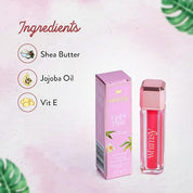 Whimsy Beauty Lip Gloss for Kids and Girls | Non Sticky Lightweight Formula with Hydrating Care | Tinted Gloss for Soft Nourished Lips | 4 to 16 Years | Organic, Natural, Chemical Free (Light Pink)