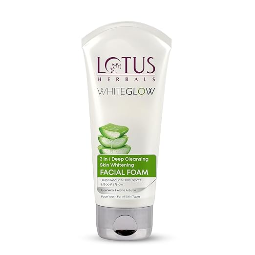Lotus Herbals 3 in 1 Deep Cleansing Facial Foam | Face Wash for Women & Men |