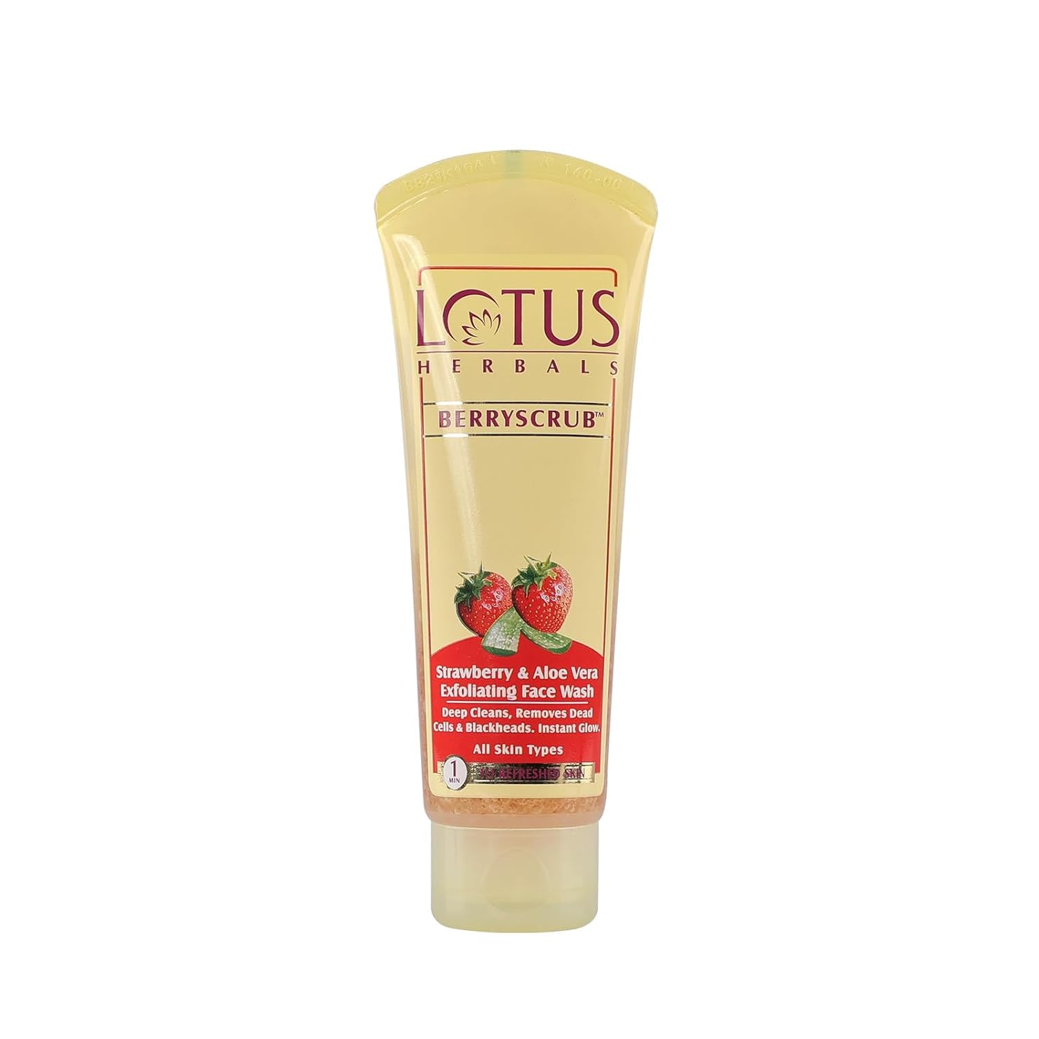 Lotus Herbals Berryscrub Strawberry & Aloe Vera Exfoliating Face Wash