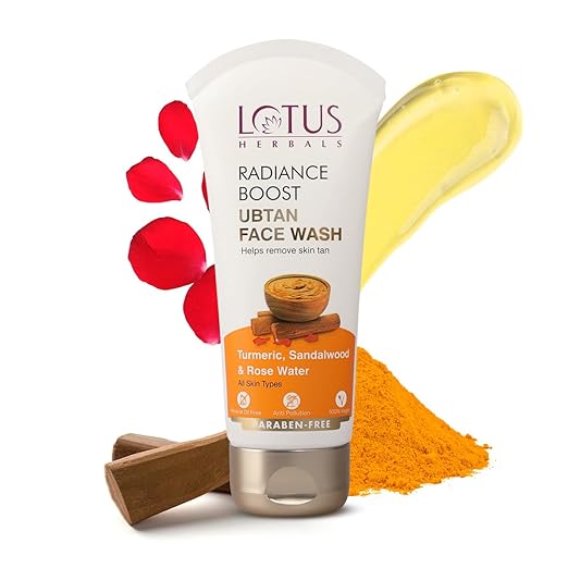 Lotus Herbals Radiance Boost Ubtan Face Wash With 0.075% Salicylic Acid