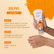 Lotus Herbals Radiance Boost Ubtan Face Wash With 0.075% Salicylic Acid