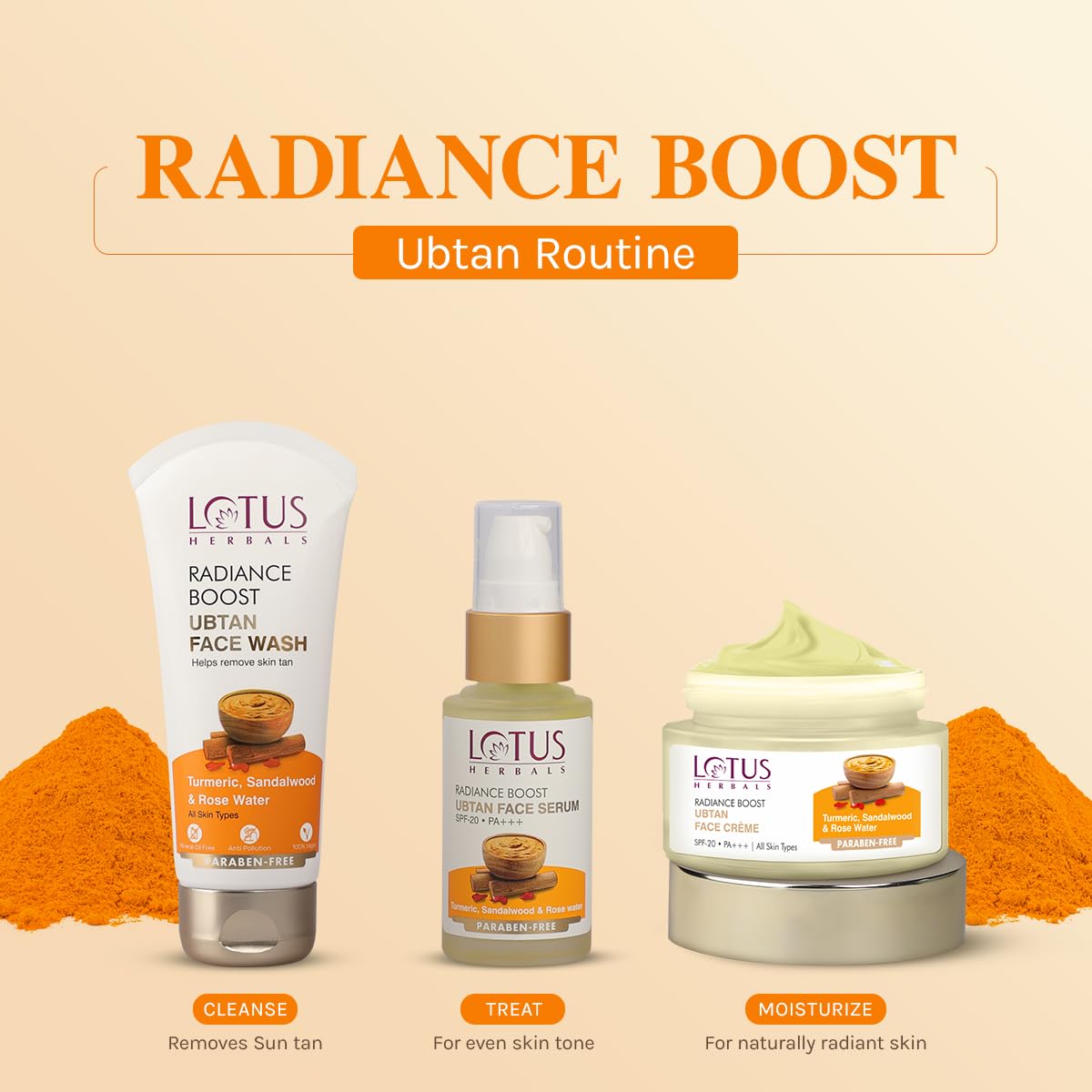 Lotus Herbals Radiance Boost Ubtan Face Wash With 0.075% Salicylic Acid
