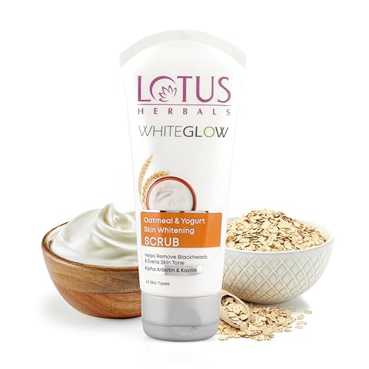Lotus Herbals WhiteGlow Skin Brightening Oatmeal & Yogurt Scrub
