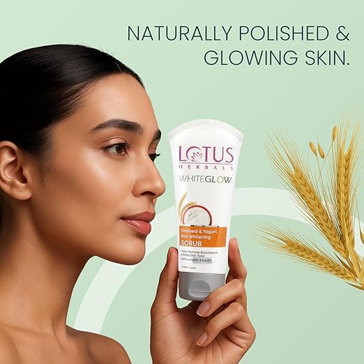 Lotus Herbals WhiteGlow Skin Brightening Oatmeal & Yogurt Scrub