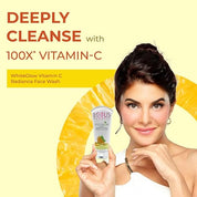 Lotus Herbals WhiteGlow Vitamin C Radiance Face Wash | For Dark Spots & Dull Skin | Anti- Pollution | 100g