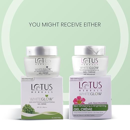 Lotus Herbals Whiteglow With Niacinamide Skin Whitening & Brightening Gel Creme 60g