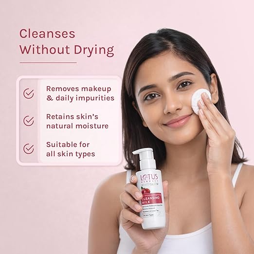 Lotus Whiteglow Cleansing Milk, 80ml
