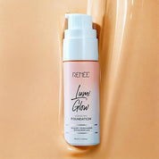 RENEE Lumi Glow Highlighting Liquid Foundation - Satin Ivory | Dewy Finish, Buildable Coverage & 3D Glow | Hydrates & Smoothens For Luminous Skin | With Hyaluronic acid & Niacinamide | 30ml