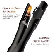 Make Mee Bold Wet to Straight Air Brush | 1200W Wet to Dry Hair Straightener with Smart Airflow | 1.4” Ceramic Plates & Teeth | 3 Air Speed Settings | Air Straightener for Hair, Gifts for woman