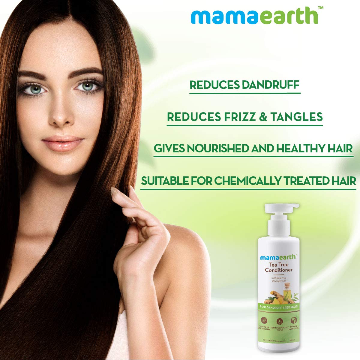 Mamaearth Tea Tree Anti Dandruff Conditioner With Ginger Oil (250ml)