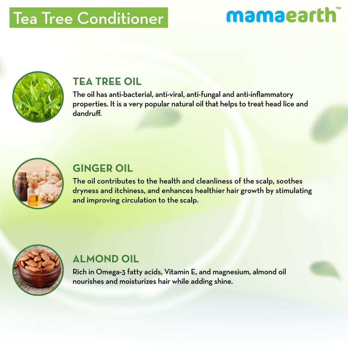 Mamaearth Tea Tree Anti Dandruff Conditioner With Ginger Oil (250ml)