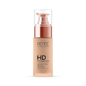 RENEE PRO HD Full Coverage Liquid All Skin Type Foundation - Ceder, Seamless HD Coverage with Matte Finish | SPF30 | Weightless & Long Lasting | Enriched Aloe, Coffee, Chamomile & Vitamin E, 30 Ml