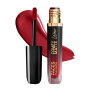 FACES CANADA Comfy Matte Wow Liquid Lipstick One Swipe Application | Highly Pigmented | Comfortable Wear | Glides Smoothly | Long Lasting | Transferproof, Smudgeproof & Waterproof