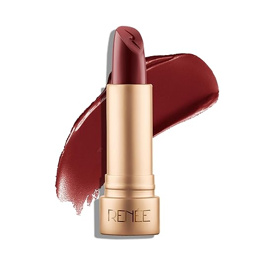RENEE H2O Hydrating Creme Lipstick-Ruby Haze, Super Glossy, Lightweight, Non-drying & Hydrating, Easy Glides Formula with Intense Pigment, Shea Butter, Hyaluronic Acid, Jojoba Oil Infused