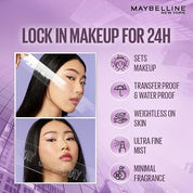 Maybelline New York Super Stay Double Fixer Setting Spray | 24HR Wear, Hydrating Spray