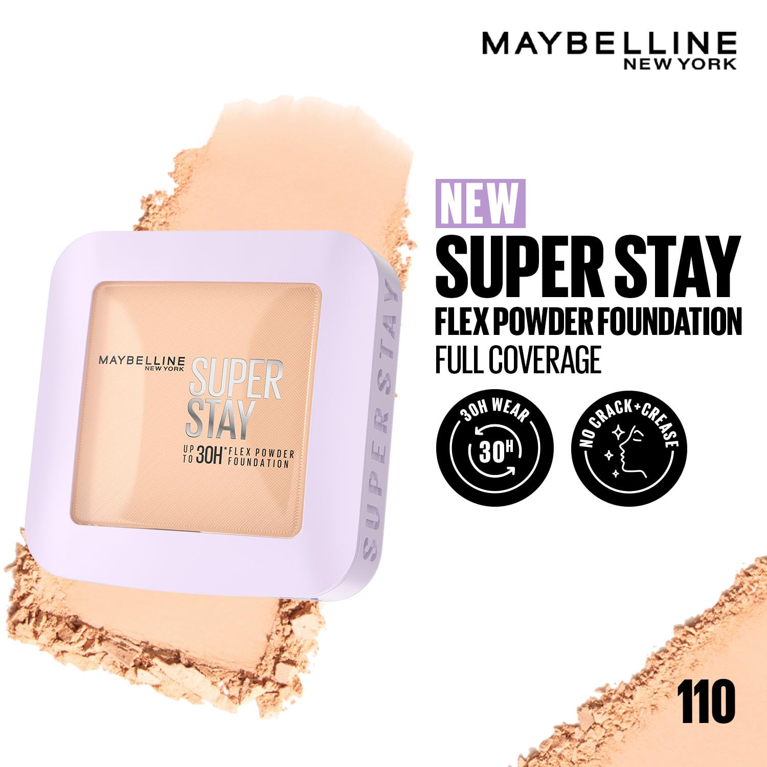 Maybelline New York Super Stay Flex Powder Foundation Compact