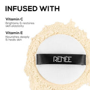 RENEE Pro Banana Loose Powder - Medium Beige - Sets Makeup, Extended Wear & Controls Shine - Vitamin C & E Infused Formula For Flawless Mattified Skin - 10 Gm - All Skin Type