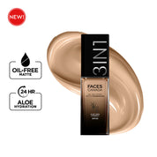 FACES CANADA All Day Hydra Matte Foundation | 3-in-1 Foundation + Moisturizer + SPF 30 | 24 HR Aloe Hydration & Vitamin C | 10HR Long Wear | Medium to High Buildable Coverage