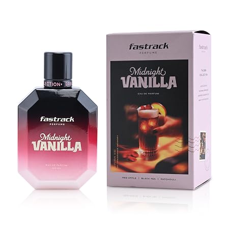 Fastrack BRB Midnight Vanilla Unisex Perfume |100 ml EDP | Gourmand: Black Vanilla, Red Apple & Honey Notes |IFRA certified| Safe for Skin