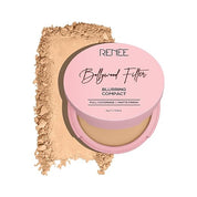 RENEE Bollywood Filter Blurring Compact - Fudge Fuzz | Pore Minimising, Matte Finish, Full Coverage, Rich Pay-off | Blurs Pores & Blemishes | 9g
