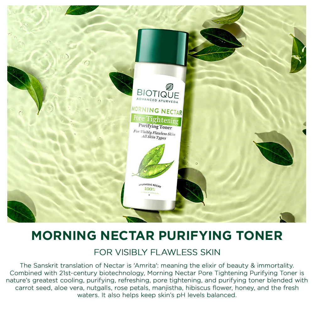 Biotique Morning Nectra Pore Tightening Purifying Toner