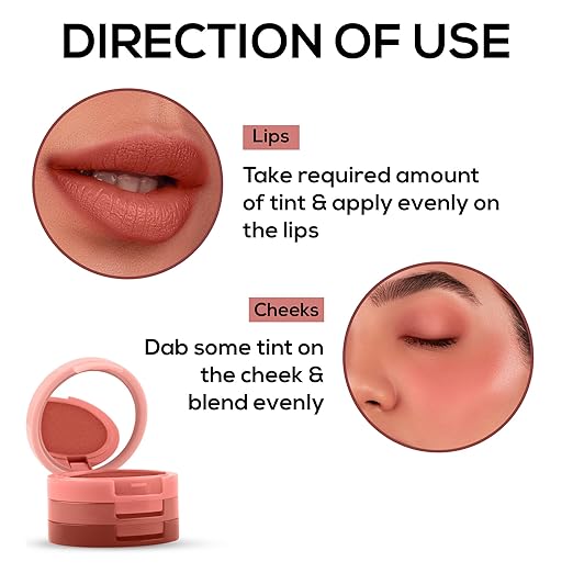 RENEE Glam Stack Creme Lip & Cheek Tint - Nude 4.5gm - 3 Shades in 1, Rich Creamy Natural Seamless Finish, Smooth & Blendable Formula- Travel Friendly, Quick & Easy to Use