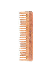 Neem Wooden Comb | Anti-Dandruff Natural Wood Comb | Handmade Wide Tooth Hair Comb for Men & Women | Reduces Hair Fall & Frizz | Scalp Care & Hair Growth (ORO-001)