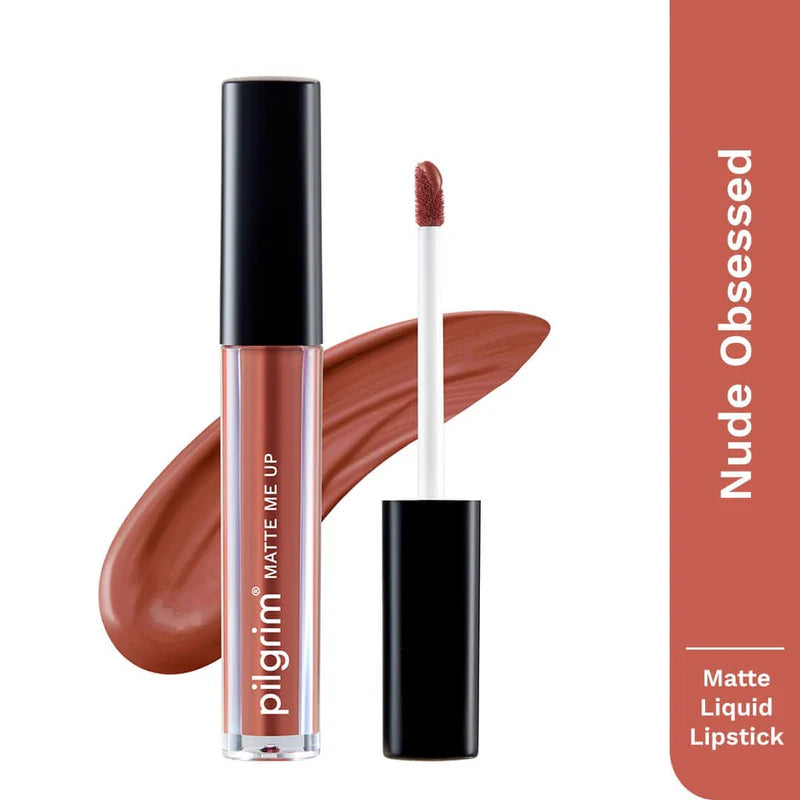 Pilgrim Liquid Matte Lipstick Lipstick for Women with Hyaluronic Acid & Spanish Squalane