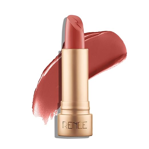 RENEE H2O Hydrating Creme Lipstick-Ruby Haze, Super Glossy, Lightweight, Non-drying & Hydrating, Easy Glides Formula with Intense Pigment, Shea Butter, Hyaluronic Acid, Jojoba Oil Infused