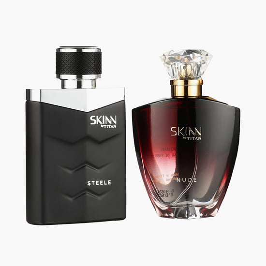 Skinn By Titan Nude And Steele Gift Set For Men And Women -