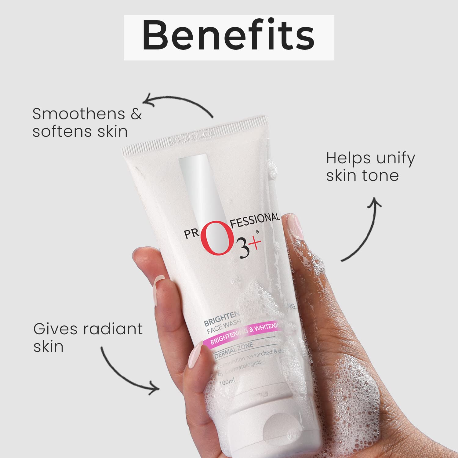 O3+ Brightening & Whitening Face Wash, 50ml