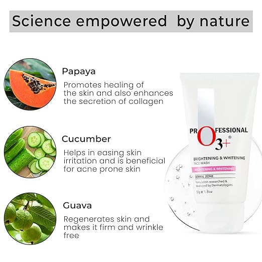O3+ Brightening & Whitening Face Wash, 50ml