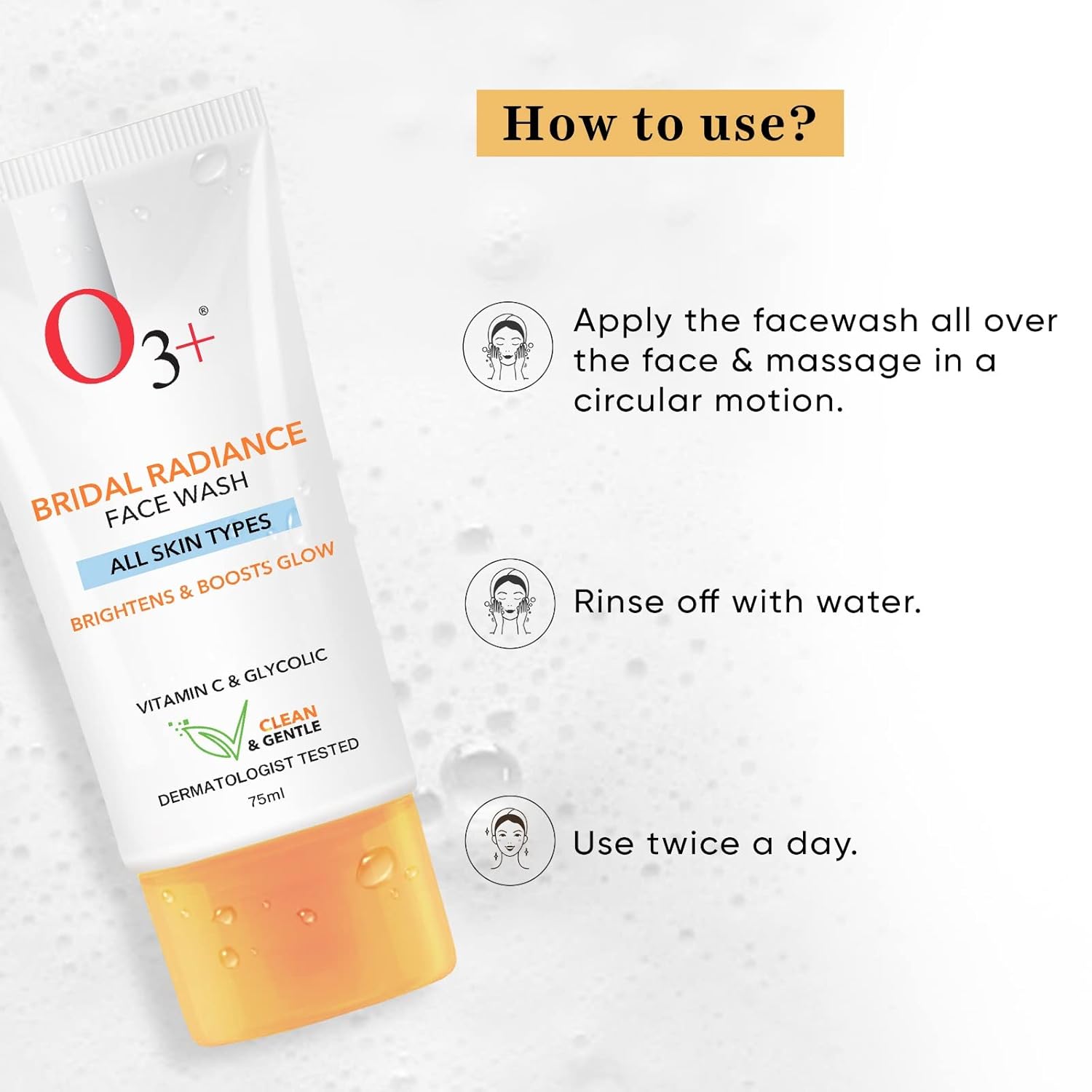 O3+ Bridal Radiance Facewash for all Skin Type 75ml