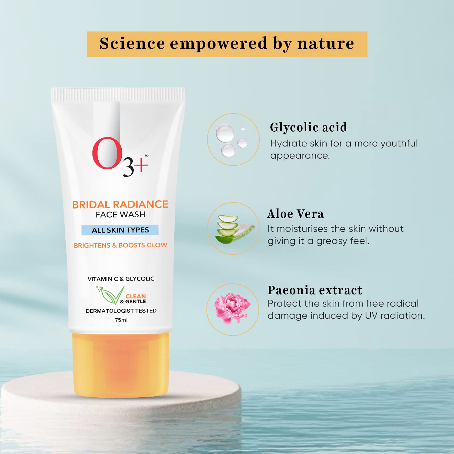 O3+ Bridal Radiance Facewash for all Skin Type 75ml