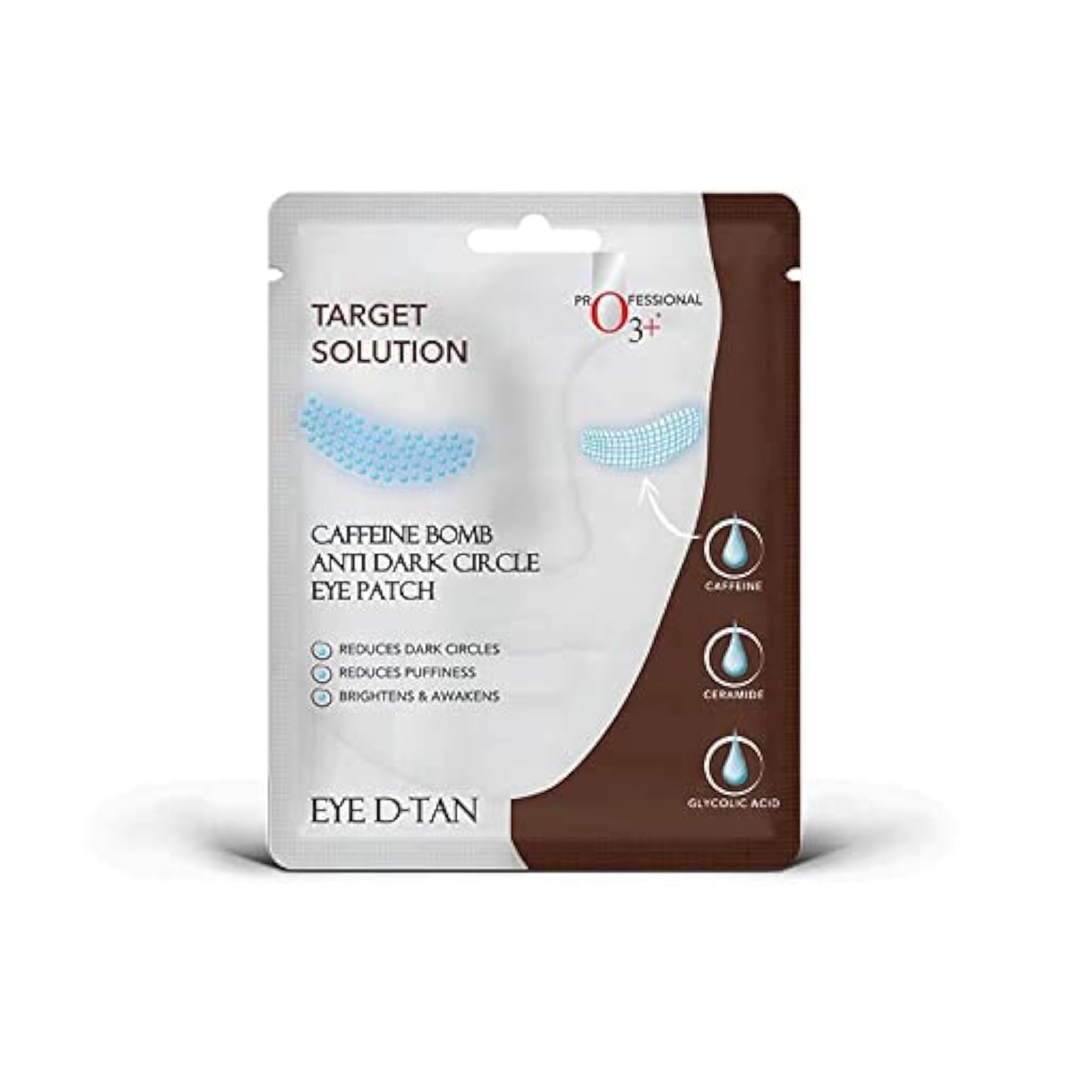 O3+ Caffeine Bomb Eye D-Tan Patch Sheet Mask (5 g)