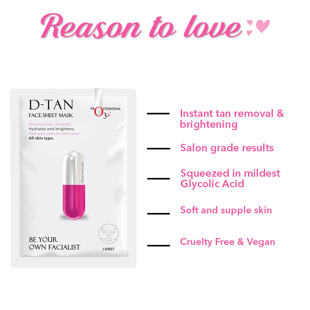 O3+ Facialist Dtan Face Sheet Mask