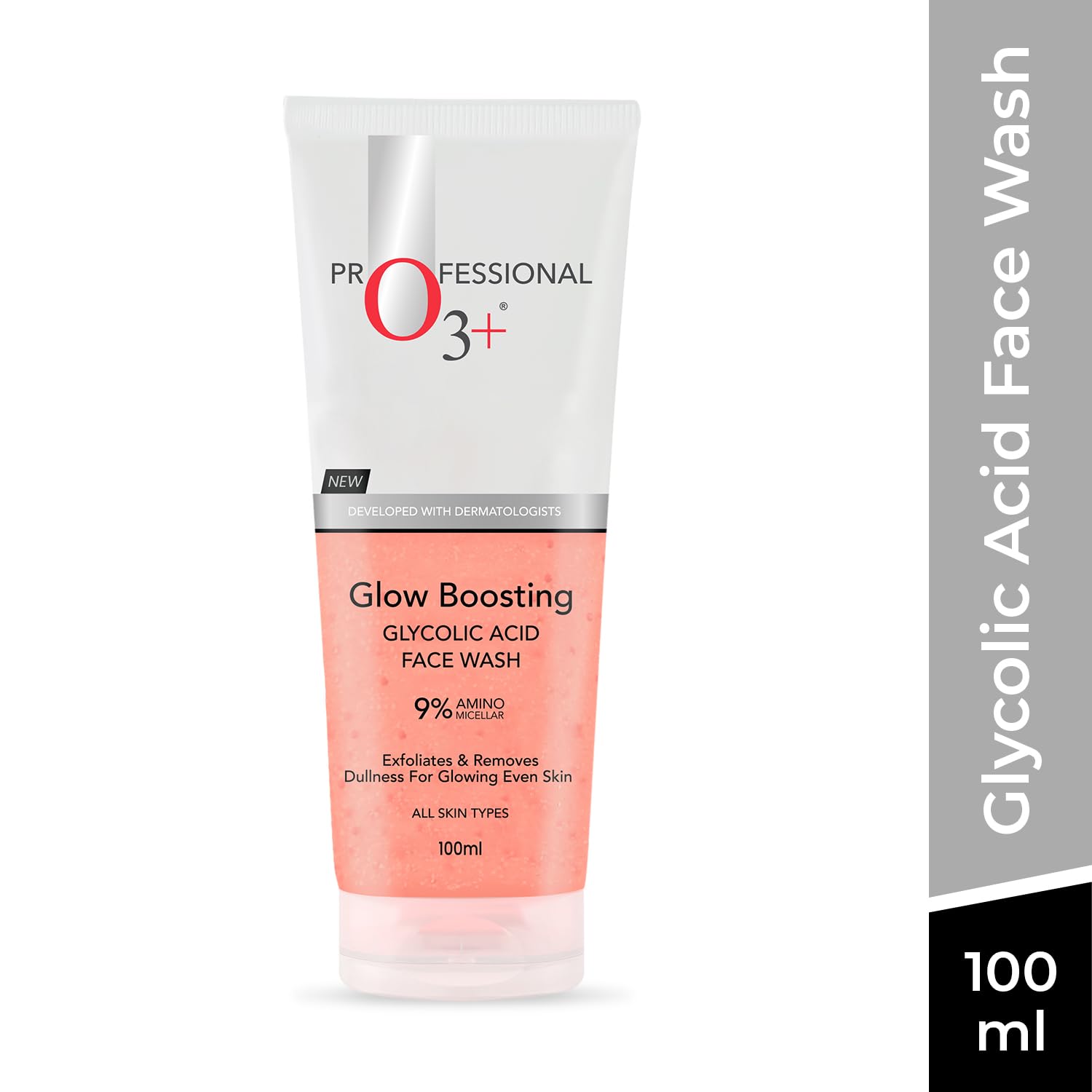 O3+ Glycolic Acid Glow Boosting Hydrating Face Wash (100ml)