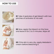 O3+ Meladerm Vitamin C Gel Bleach 96g