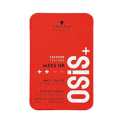 Schwarzkopf Professional OSiS+ Mess Up Hair Styling Matte Paste |Easy to Mould |Easy to apply and Wash | Vegan | Medium Hold | Dry and Non-Greasy | Matte finish| Pomade | 100 ml