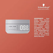 OSiS+ Schwarzkopf Professional Curl Jam-Curl Defining Gel for Hair styling|Light Hold|For natural shine and Soft Bouncy Curls|Protection against Humdity|Provides intense Moisture|Vegan|Glycerin|300 ml