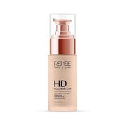 RENEE PRO HD Full Coverage Liquid All Skin Type Foundation - Ceder, Seamless HD Coverage with Matte Finish | SPF30 | Weightless & Long Lasting | Enriched Aloe, Coffee, Chamomile & Vitamin E, 30 Ml