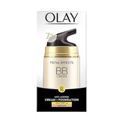 Olay Day Cream Total Effects 7 in 1 BB Cream SPF 15, 50g And Olay Night Cream Total Effects 7 in 1, Anti-Ageing Moisturiser, 50g