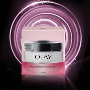 Olay Moisturizing Cream |Nourishing and moisturizing ingredients |All day moisture, Improves skin softness and smoothness |Suitable for Normal, Dry, Oily & Combination skin |100 gm