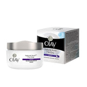 Olay Natural Aura Night Cream | Nourishes Skin for Healthy Glow | Fights 7 Signs of Ageing | With Niacinamide and Vitamin E | Normal, Oily, Dry, Combination Skin | 50g