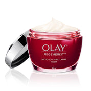 Olay Regenerist Micosculpting Night Cream | Hydrated, Plump, Bouncy Skin | With Hyaluronic Acid, Niacinamide and Peptides | Normal, Oily, Dry, Combination Skin | 50g